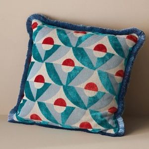 bundle of 2, Anthropologie Modern Geometry Pillow- blue